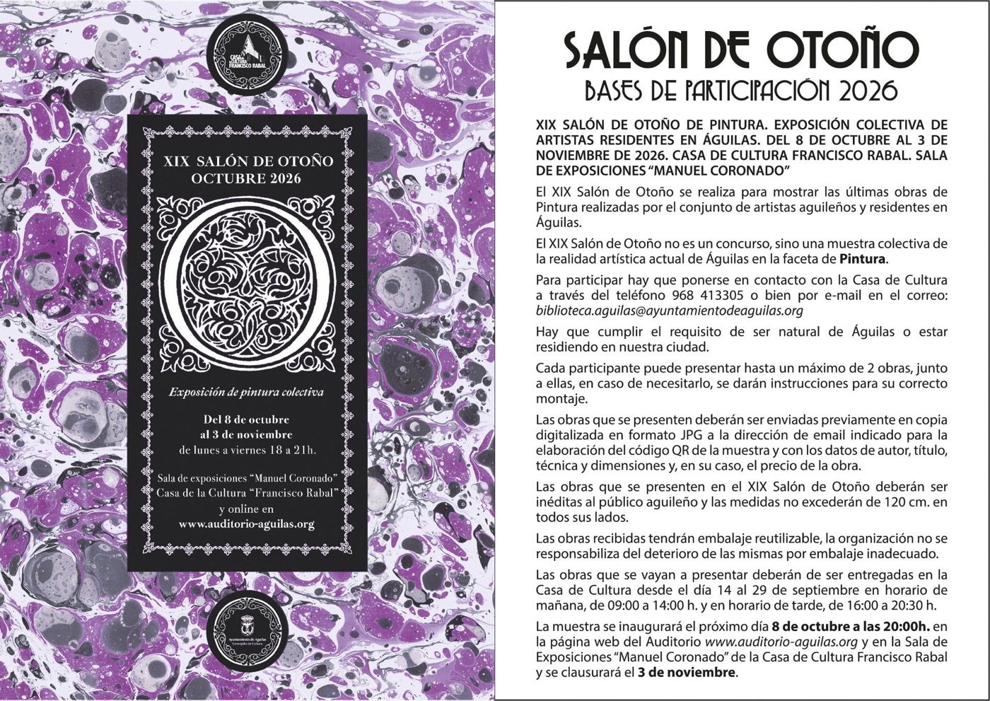 Cartel del XIX Salón de Otoño de Pintura de Águilas